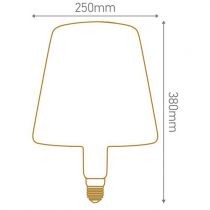 Ampoule géante Shade design by Fabrice Peltier filament LED 4W E27 2000K 400Lm dimmable Ambrée (717001)