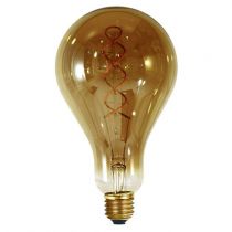 Ampoule géante filament LED twisted 200mm 4W E27 2000K 160Lm dimmable Smoky (716696)