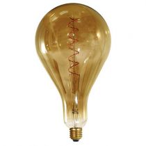 Ampoule géante filament LED twisted 290mm 6W E27 2000K 240Lm dimmable Smoky (716698)