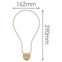 Ampoule géante filament LED twisted 290mm 6W E27 2000K 240Lm dimmable Smoky (716698)