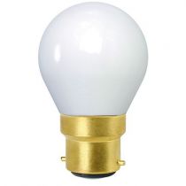Ampoule Sphérique G45 filament LED 4W B22 2700K 400Lm Opaline (719006)