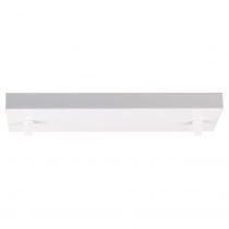 LICA - Rosace rectangulaire 2 sorties 300 x 95 x 25mm blanc