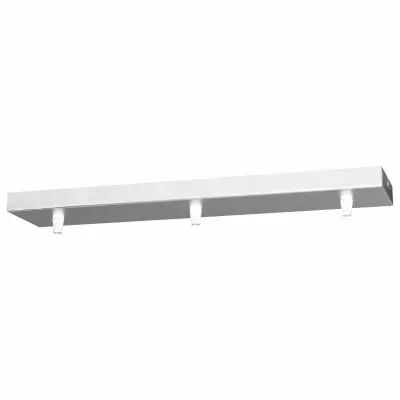 LICA - Rosace rectangulaire 3 sorties 470 x 95 x 25mm blanc