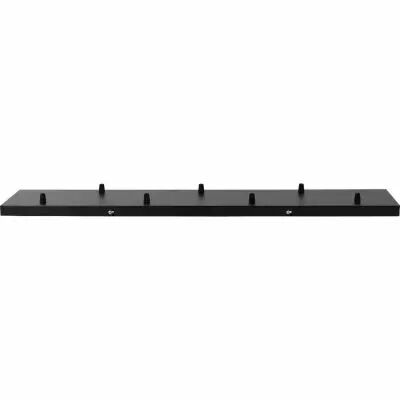 LICA - Rosace rectangulaire 7 sorties 900 x 200 x 25mm noir