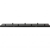 LICA - Rosace rectangulaire 7 sorties 900 x 200 x 25mm noir