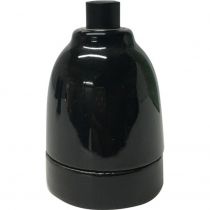 Douille E27 porcelaine Ø46mm H.66mm noir
