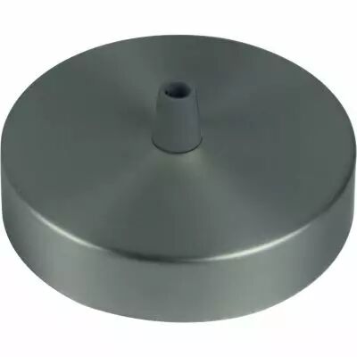 STEELY - COLOR - Pavillon acier sortie simple avec arr�t de c�ble �100mm gris clair mat