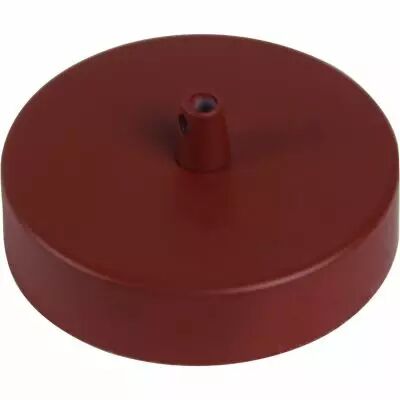 STEELY - COLOR - Pavillon acier sortie simple avec arr�t de c�ble �100mm rouge brique mat