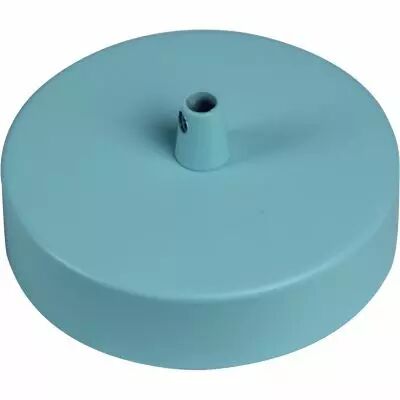 STEELY - COLOR - Pavillon acier sortie simple avec arr�t de c�ble �100mm bleu clair mat
