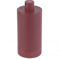 MIXGO - Douille aluminium E27 avec bague Ø48mm H.105mm rouge grenat