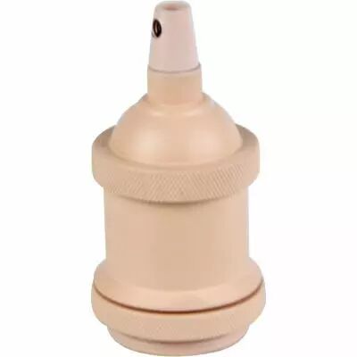 MIXGO - Douille aluminium E27 avec bague �50mm H.72mm rose poudr� mat