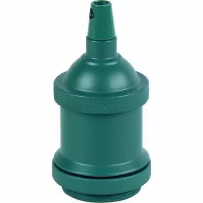 MIXGO - Douille aluminium E27 avec bague �50mm H.72mm vert bouteille mat
