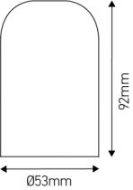 CONCRIT - Douille béton E27 Ø52mm H.82mm vert céladon