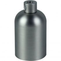 ALUMINIA - Douille aluminium E27 Ø42mm H.62mm gris clair