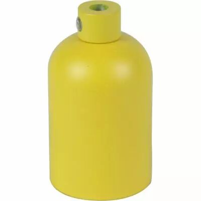 ALUMINIA - Douille aluminium E27 �42mm H.62mm jaune ocre mat