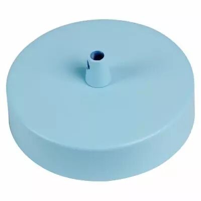STEELY - COLOR - Pavillon acier sortie simple avec arr�t de c�ble �100mm bleu ciel mat