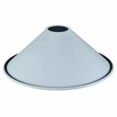 MIXGO - Abat-jour m�tal conique pour douille E27 �220mm blanc mat