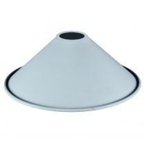 MIXGO - Abat-jour métal conique pour douille E27 Ø220mm blanc mat