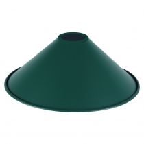 MIXGO - Abat-jour métal conique pour douille E27 Ø220mm vert bouteille mat