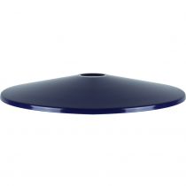 MIXGO - Abat-jour métal évasé pour douille E27Ø300mm bleu outremer satiné