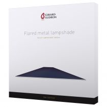MIXGO - Abat-jour métal évasé pour douille E27Ø300mm bleu outremer satiné