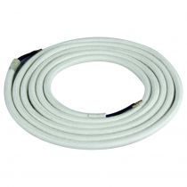 Cble textile coton rond 2 x 0.75mm L.2m crme