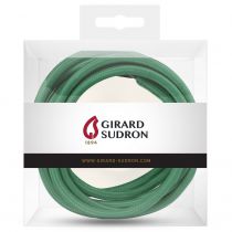 Câble textile rond 2 x 0.75mm² L.2m vert sapin