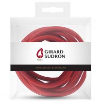 Câble textile rond 2 x 0.75mm² L.2m rouge coquelicot
