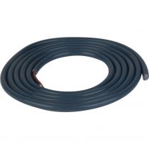 Câble PVC rond 2 x 0.75mm² L.2m bleu de prusse