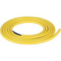 Câble PVC rond 2 x 0.75mm² L.2m jaune citron