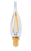 Flamme «GRAND SIÈCLE» GS1 filament LED 1W E12 2700K 100lm claire
