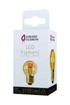 Sphérique G45 filament LED 3 loops 3W E26 2000K 100lm amb. dimmable (https://www.girard-sudron.fr/pub/media/catalog/pro)