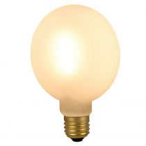 Ampoule plate G105 guirlande LED 6W E27 2700K 600lm opaline dimmable