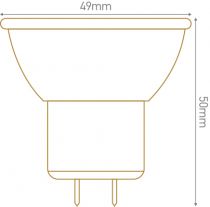 ECOWATTS - Spot LED 4.5W GU5.3 3000K 400lm claire 30°