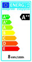 ECOWATTS - Standard A60 filament LED 8W E27 2700K 980lm claire