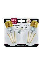 ECOWATTS - Standard A60 filament LED 8W E27 2700K 980lm claire