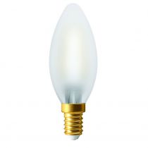ECOWATTS - Flamme (x2) C35 filament LED 4W E14 4000K 470lm mat