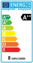 ECOWATTS - Standard A60 filament LED 8W B22 4000K 1000lm mat