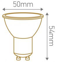 ECOWATTS - Spot (x3) LED 5W GU10 4000K 420lm opaline 100°