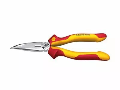 Wiha Pince Demi-Ronde Professional Electric Avec Taillant, Forme Courbe, Env. 40� (26728) 160 Mm (WH26728)