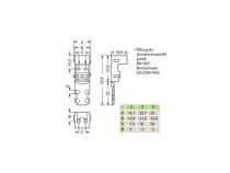Adaptateur De Fixation - Pour Bornes À 3 Conducteurs - Série 221 - 4 Mm² - Pour Montage À Vis - Blanc (WG221503)