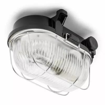 Petite lampe de sous-sol ovale en bak�lite (100500)