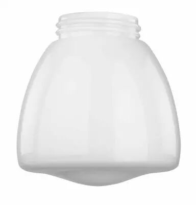 Abat-jour en verre opale filet� conique (100844)