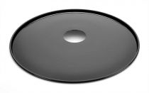 Abat-jour MINIMAL en tôle d'acier émaillée en forme de plaque petit noir (101089)