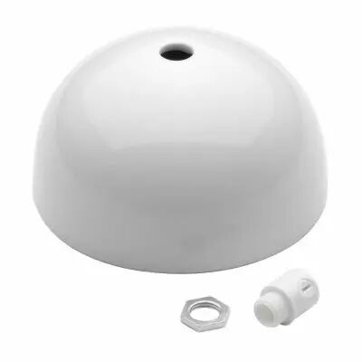 Rosace en porcelaine blanche (101090)
