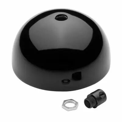 Rosace en porcelaine noire (101091)