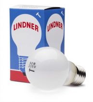 Ampoule à filament  LINDNER antichoc givrée 25 W, lot de 10 (101145)