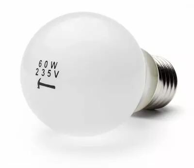 Ampoule � filament  LINDNER antichoc givr�e 60 W, lot de 10 (101147)