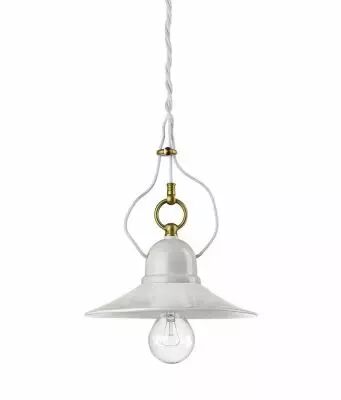 Suspension en porcelaine avec abat-jour en porcelaine (101181)