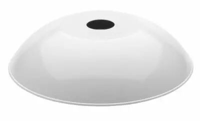 Abat-jour MINIMAL t�le d'acier rond courb� blanc (101251)